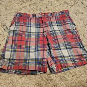 Urban Outfitters Red Plaid Men's Shorts Medium
